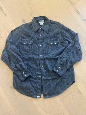 Sassafras Sawtooth Charcoal Western Shirt